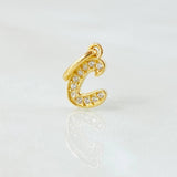Dije Letra C 0.6gr / 3/4 in / Oro Amarillo 18K *