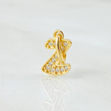 Dije Letra Z 0.75gr / 1/2 in / Oro Amarillo 18K