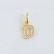 Dije Letra D 0.8gr / 1/2 in / Oro Amarillo 18K
