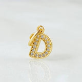 Dije Letra D 0.8gr / 1/2 in / Oro Amarillo 18K