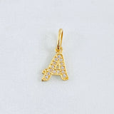 Dije Letra A 0.7gr / 1/2 in / Oro Amarillo 18K