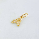 Dije Letra A 0.7gr / 1/2 in / Oro Amarillo 18K