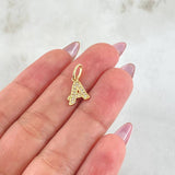Dije Letra A 0.7gr / 1/2 in / Oro Amarillo 18K