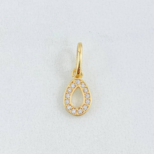 Dije Letra O 0.5gr / 1/2 in / Oro Amarillo 18K