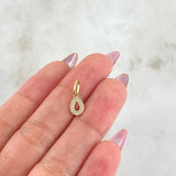 Dije Letra O 0.5gr / 1/2 in / Oro Amarillo 18K