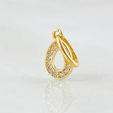 Dije Letra O 0.5gr / 1/2 in / Oro Amarillo 18K