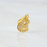 Dije Letra E 0.8gr / 3/4 in / Oro Amarillo 18K *