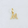 Dije Letra M 0.65gr / 1/2 in / Oro Amarillo 18K