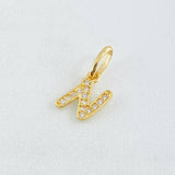 Dije Letra N 0.6gr / 1/2 in / Oro Amarillo 18K