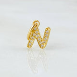 Dije Letra N 0.6gr / 1/2 in / Oro Amarillo 18K
