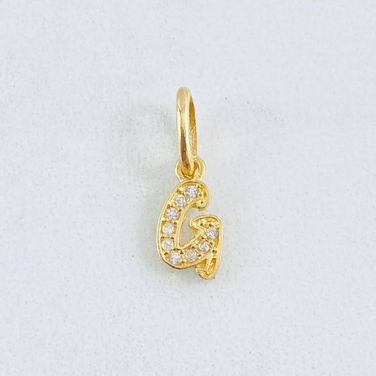 Dije Letra G 0.6gr / 1/2 in / Oro Amarillo 18K