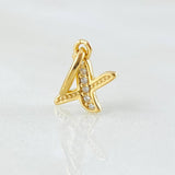 Dije Letra X 0.6gr / 3/4 in / Oro Amarillo 18K *