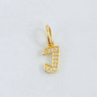 Dije Letra J 0.6gr / 1/2 in / Oro Amarillo 18K