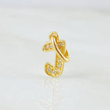Dije Letra J 0.65gr / 3/4 in / Oro Amarillo 18K ©