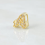Herraje Letra A 1.2gr / 1/2 in / Oro Amarillo 18K *