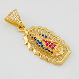 Pendant Virgin of Guadalupe 3.15g / 1 1/4 in Yellow Gold 18K