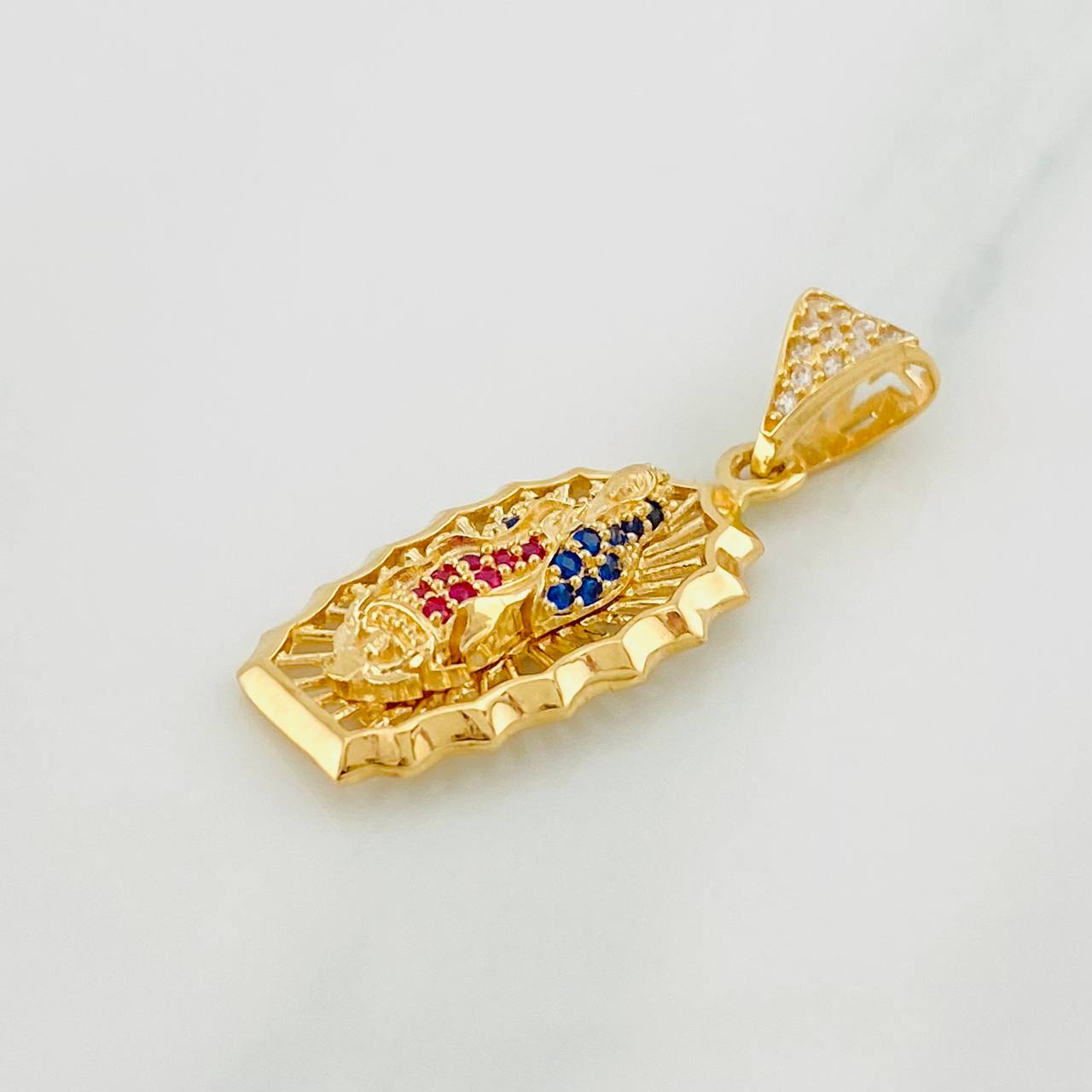 Pendant Virgin of Guadalupe 3.15g / 1 1/4 in Yellow Gold 18K