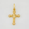 Pendant Cross Clover 1.1g / 1 in Yellow Gold 18K