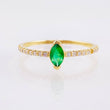 Anillo Solitario Gota 1.25gr / T6 1/2 / Oro Amarillo 18K *
