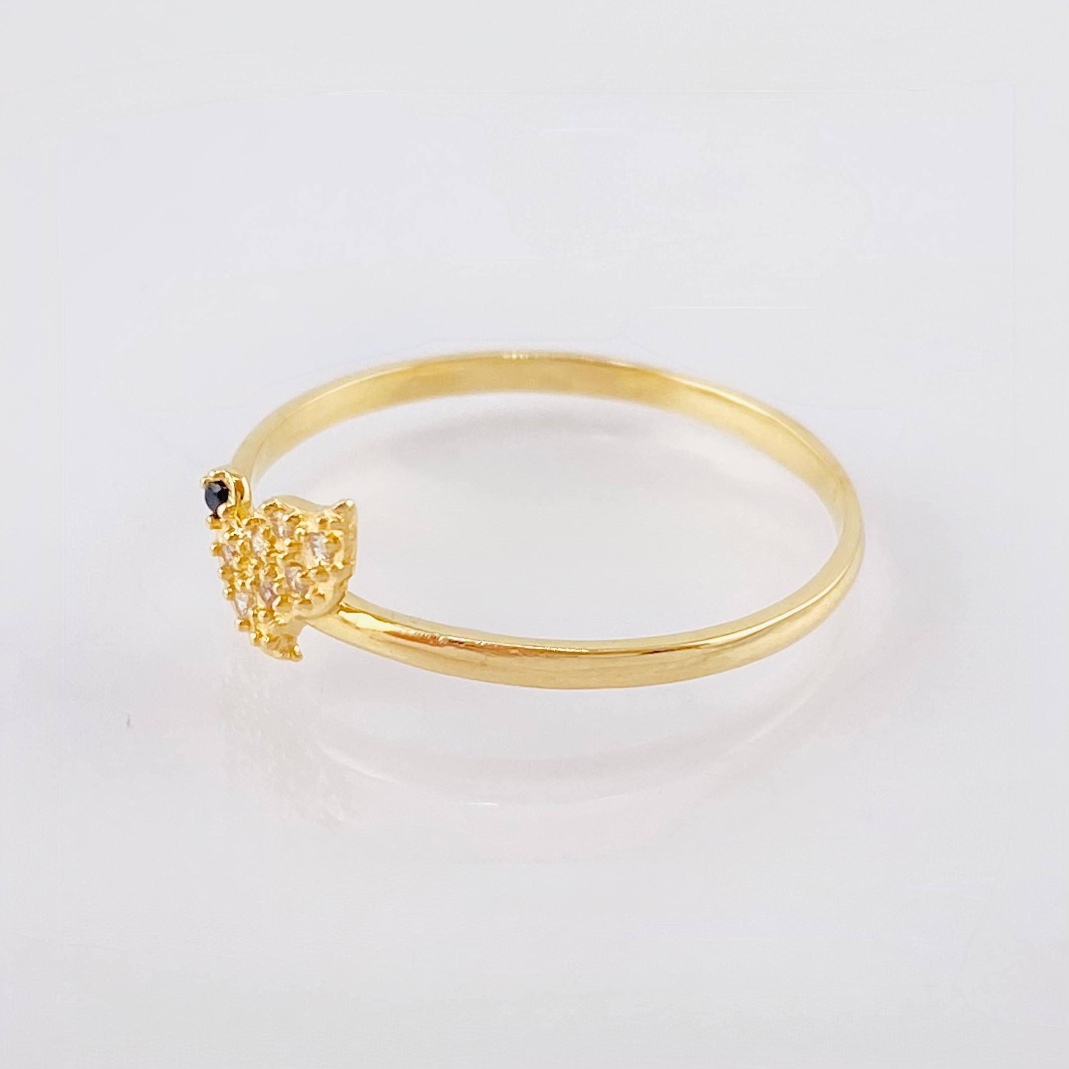 Anillo Paloma 1.25gr / T8 1/4 / Oro Amarillo 18K