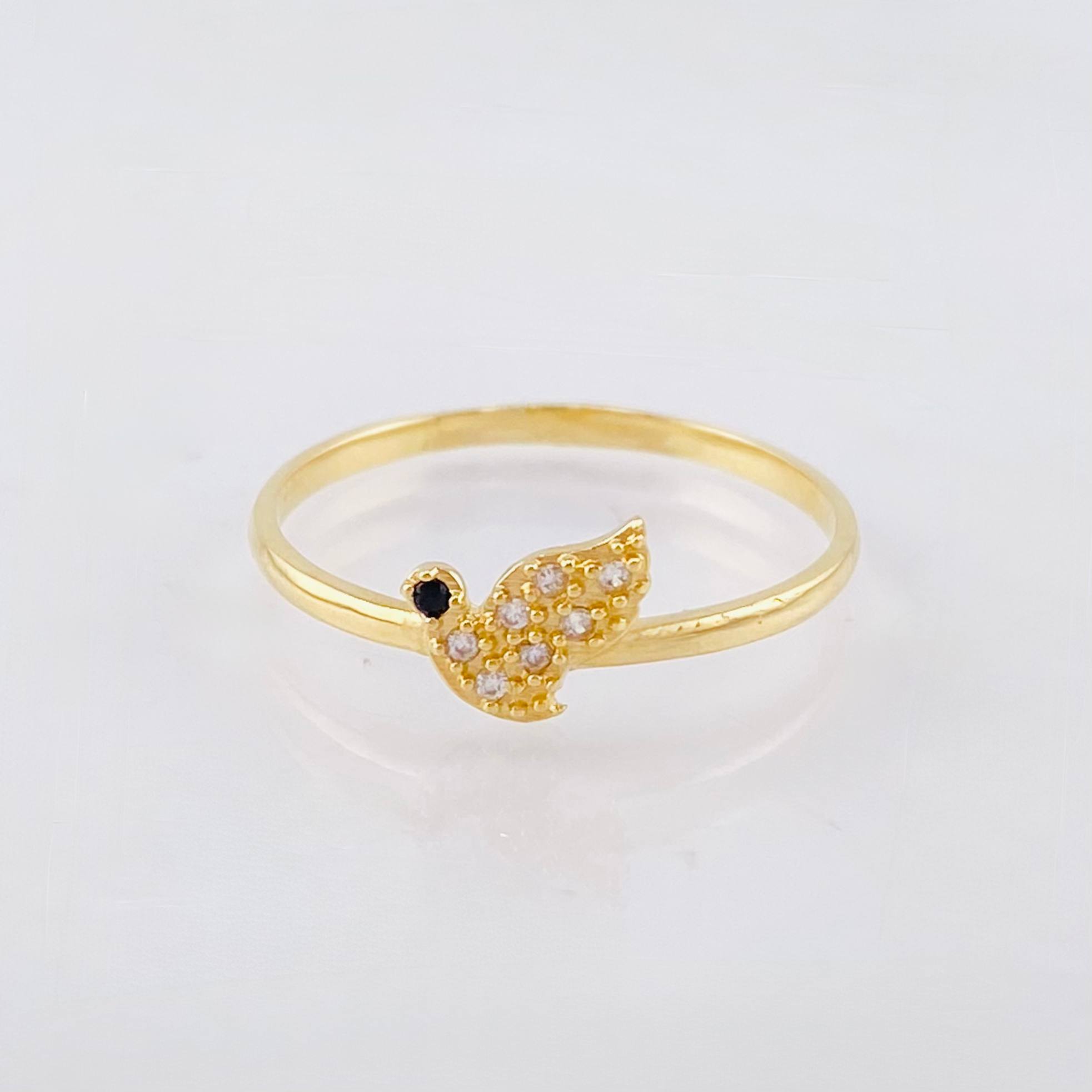 Anillo Paloma 1.25 g / T8 Oro Amarillo 18K