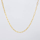 Paperclip Chain 1.6g / 17 3/4 in / 2.2mm Yellow Gold +3 18K