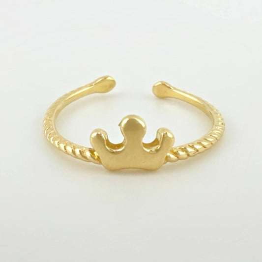 Anillo Corona Marina 1gr / T4 / Oro Amarillo 18K *