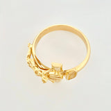 Anillo Cruz Cristo 4gr / T7 / Oro Amarillo 18K *