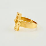 Christ Cross Ring 3.95gr / T6 / Yellow Gold 18K *