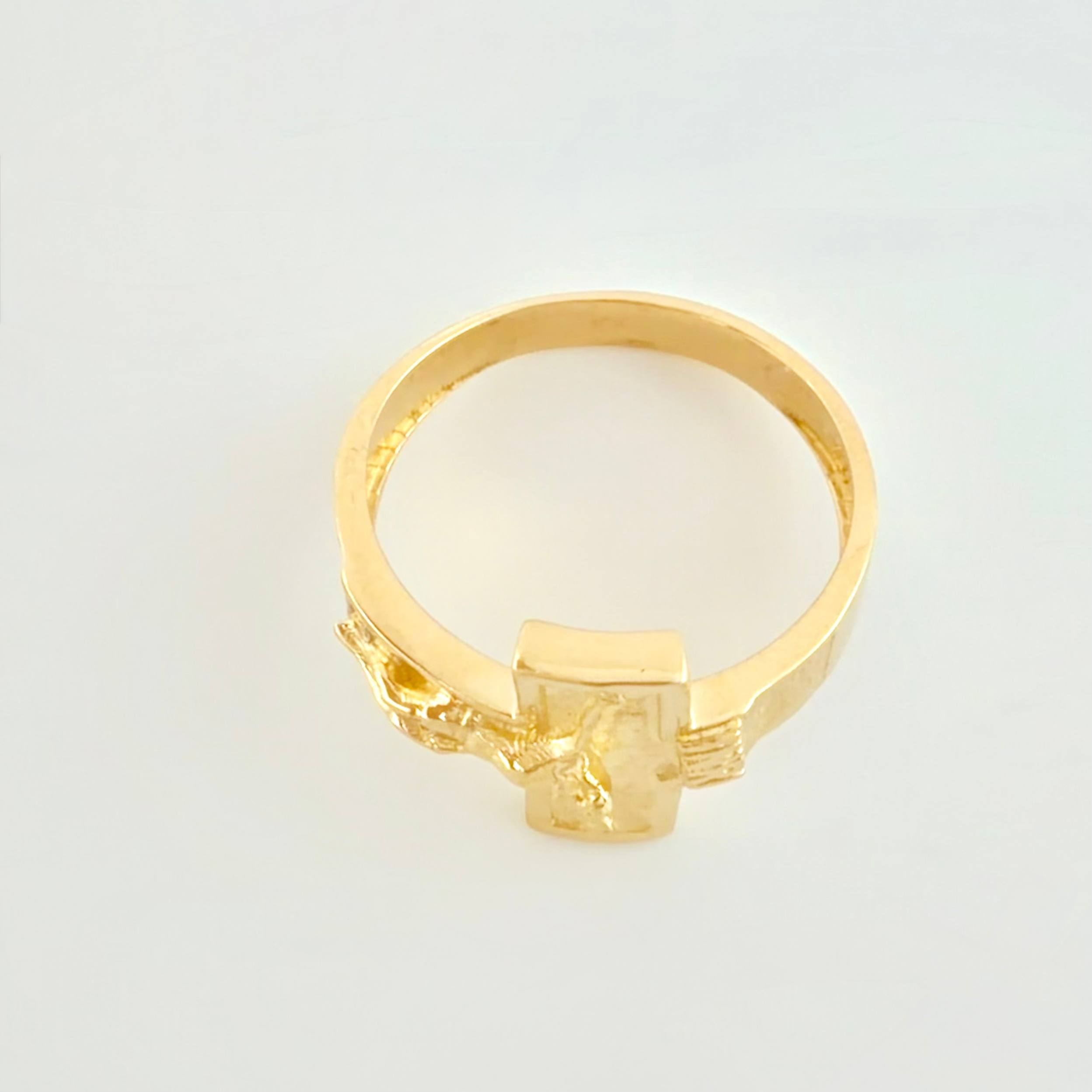 Christ Cross Ring 4.05gr / T8 / 18K Yellow Gold ©