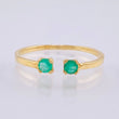 Emerald Ring 18pts 1.1gr / T5 3/4 / 18K Yellow Gold ©