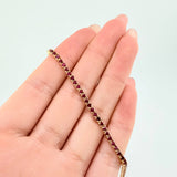 Tennis Bracelet Rubies 2.82 Qts 7.4gr / 7 in / 2.5mm 18K Yellow Gold ©