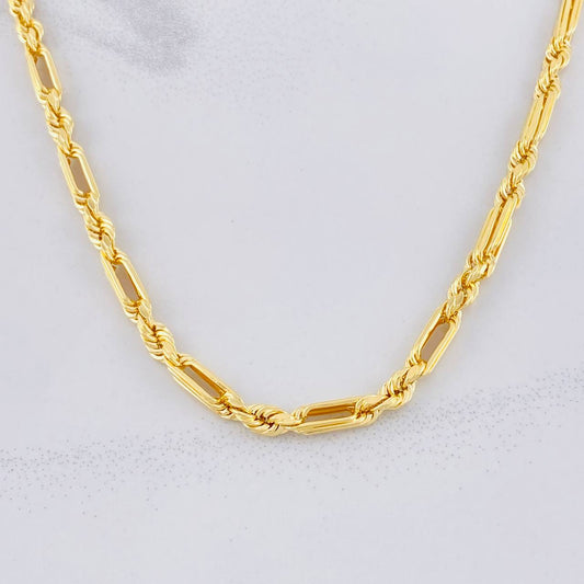 Cadena Lazo Especial 12.65g / 28 in / 3.7mm Oro Amarillo 18K