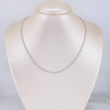 Cadena Morse Diamantada 4.9g / 16 in / 1.8mm Oro Blanco 18K