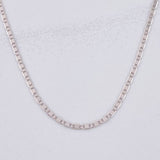 Cadena Plana 1.95g / 18 in / 1.5mm Oro Blanco 18K