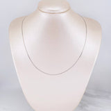 Cadena Plana 2.15g / 20 in / 1.5mm Oro Blanco 18K