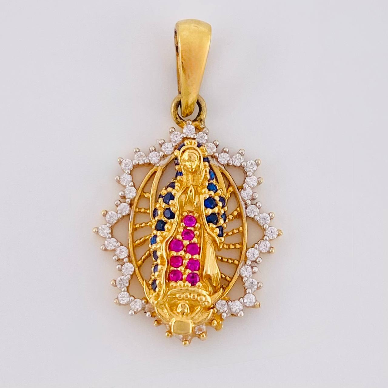 Dije Virgen De Guadalupe 2.75 g / 1 in Oro Amarillo 18K