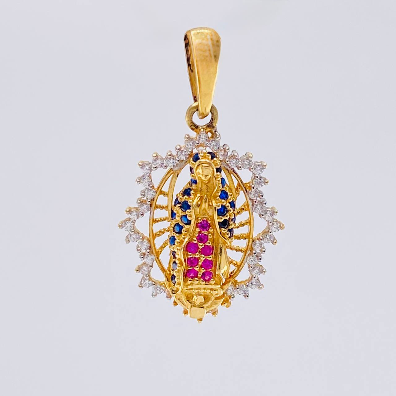Dije Virgen De Guadalupe 2.75 g / 1 in Oro Amarillo 18K