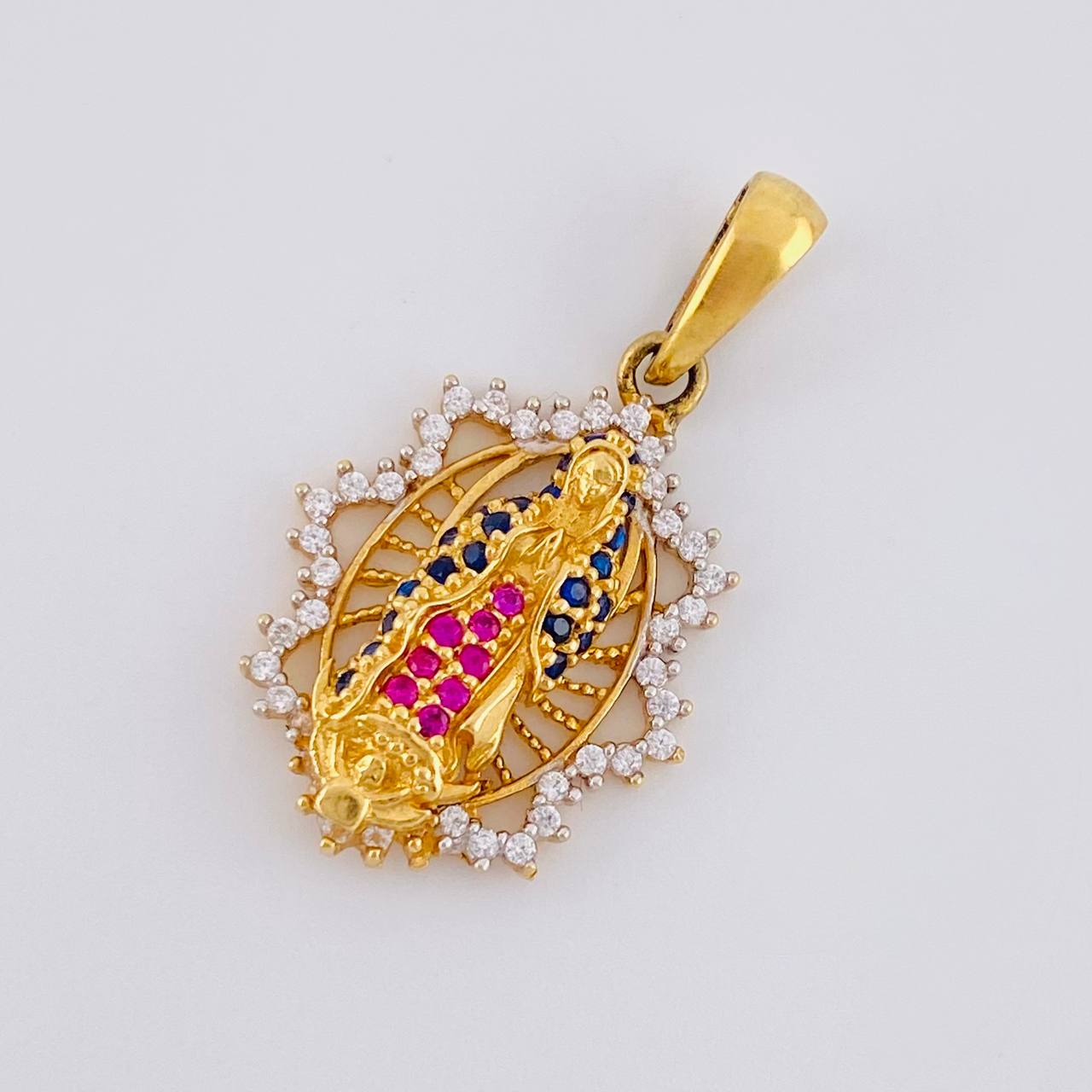 Dije Virgen De Guadalupe 2.75 g / 1 in Oro Amarillo 18K