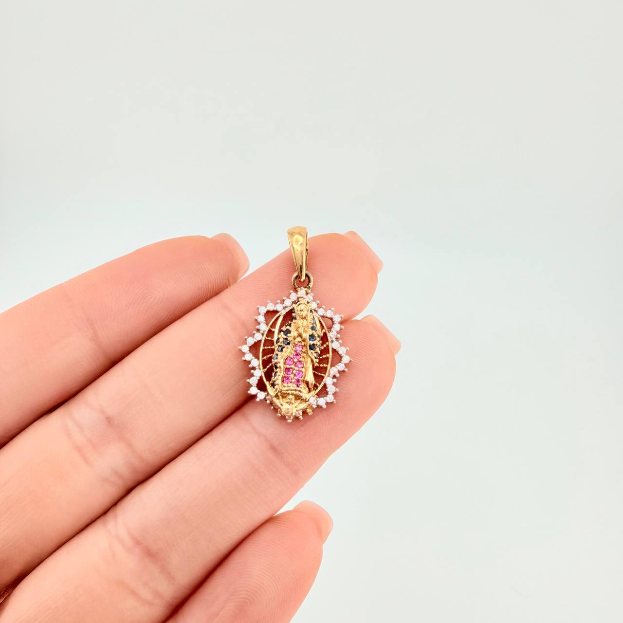 Dije Virgen De Guadalupe 2.75 g / 1 in Oro Amarillo 18K