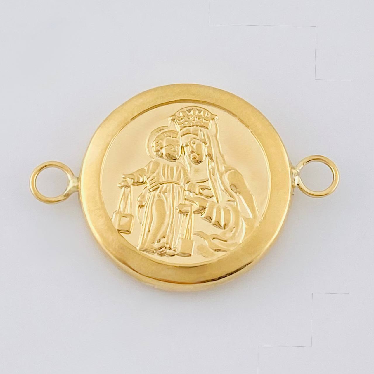 Herraje Virgen Del Cramen Mate 2.3 g / 1 1/4 in Oro Amarillo 18K