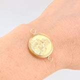 Herraje Virgen Del Cramen Mate 2.3 g / 1 1/4 in Oro Amarillo 18K