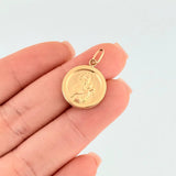 Dije Virgen Del Carmen Mate 1.05 g / 1 in Oro Amarillo 18K