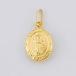 Pendant Archangel Saint Gabriel Matte 0.65 g / 3/4 in Yellow Gold 18K