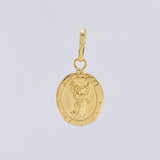 Pendant Archangel Saint Gabriel Matte 0.65 g / 3/4 in Yellow Gold 18K