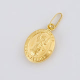 Pendant Archangel Saint Gabriel Matte 0.65 g / 3/4 in Yellow Gold 18K