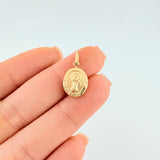 Pendant Archangel Saint Gabriel Matte 0.6 g / 3/4 in Yellow Gold 18K