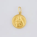 Pendant Virgin of Carmen Matte 0.9 g / 3/4 in Yellow Gold 18K