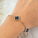 <i>Bracelet</i> <i>Continuous Hoop</i> <i>Clover</i> 6.7gr / 19cm / Special Birthstone <i>18K Gold</i>