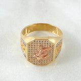 Caged Eagle Ring 7.35gr / Size 9 / 18K Gold